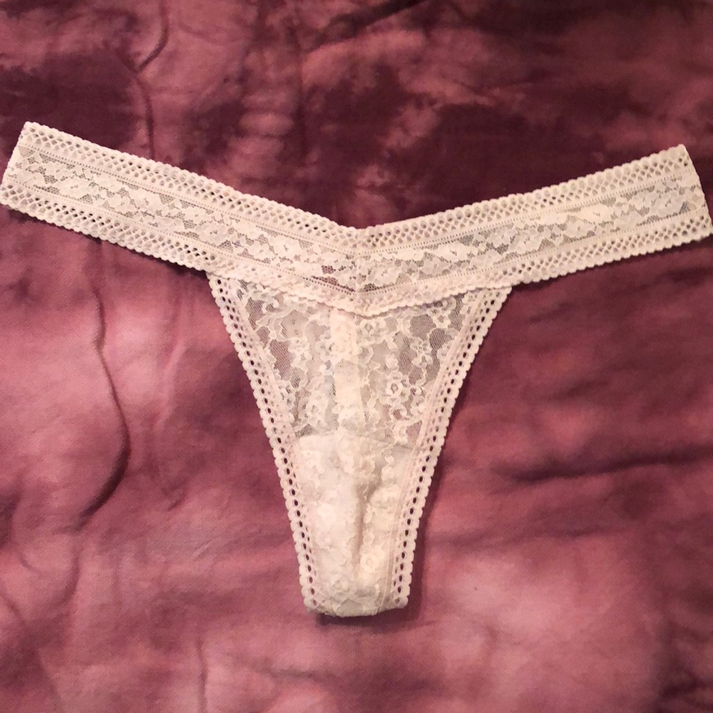 Victoria secret lace thong size medium